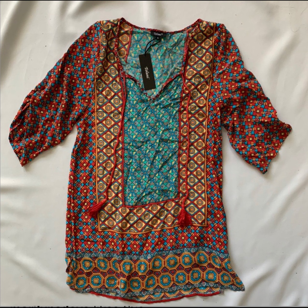 Tolani Multi Patterned Tunic